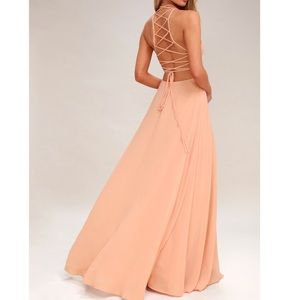 Lulu’s Strappy to be Here Blush Dress